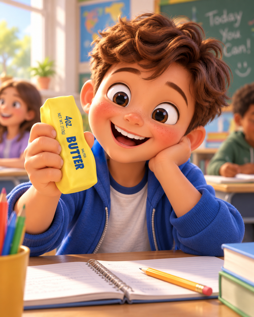 Butter Stick Squishy Stress Ball